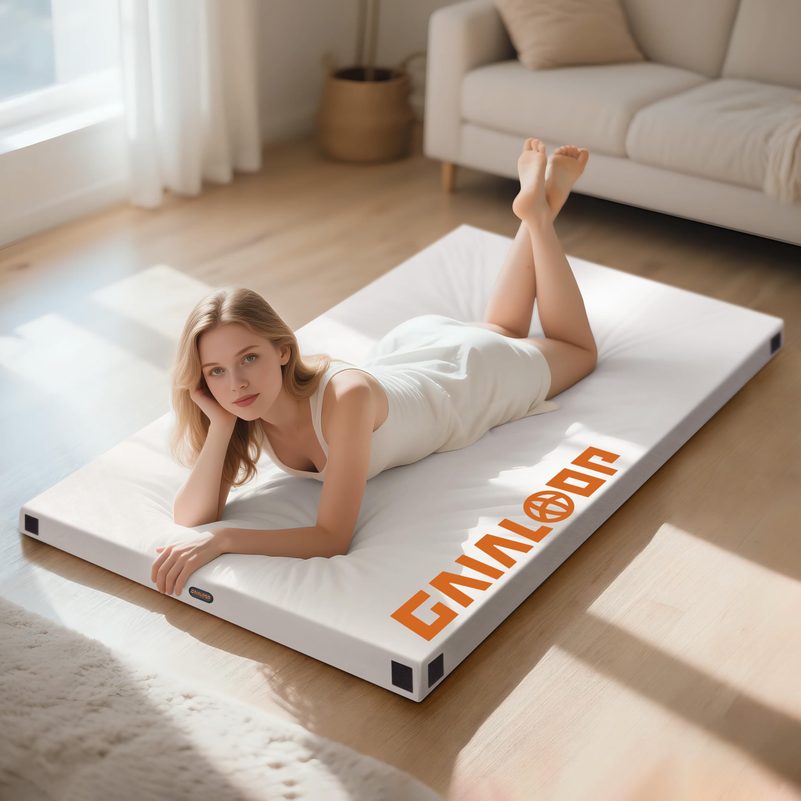 Amazon.com - Gaialoop Floor Memory Foam Car Camping Bed Glamping